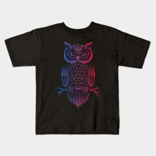 Proud, Wise Owl. Kids T-Shirt